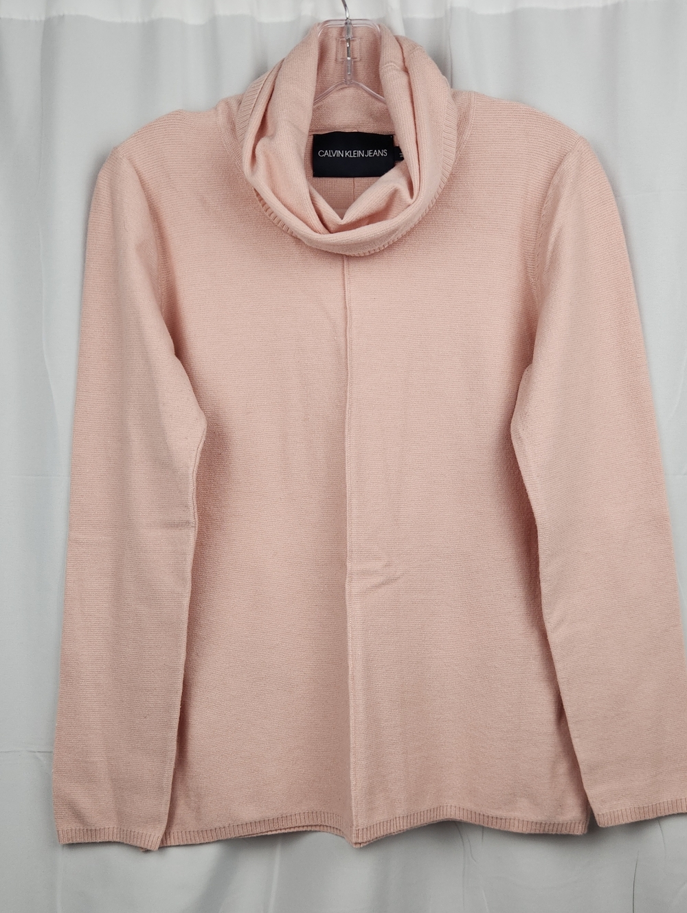 Calvin Klein Jeans Pale Blush Cowl Neck Sweater
